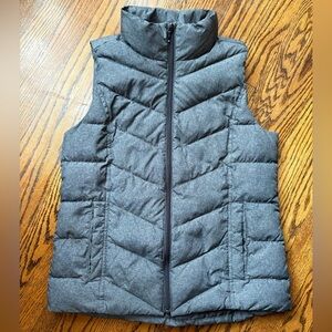 Lands End Women’s Grey Down Puffer Vest